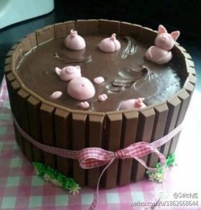 Chocolate inspired by the "pigfestation." (via Weibo; h/t FT)