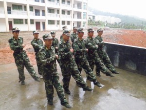 Chenzhou Vocational Technical College's campus guard. (湖南省学校周边治安综合治理信息网)