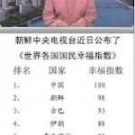 Male Gebi News | 联合早报网： 朝鲜版幸福指数 中国最快乐老美吊车尾