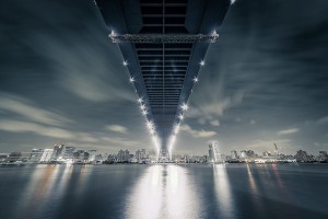 Lupu Bridge at Night