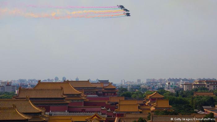 8月23日，北京举行大阅兵预演