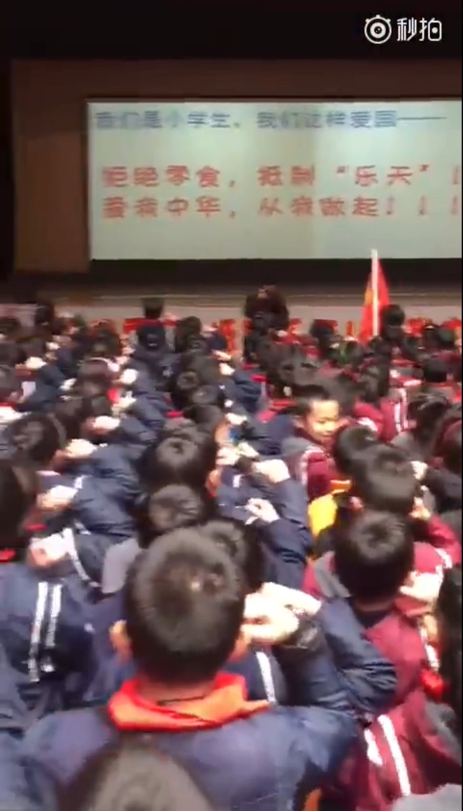 【CDTV】中国某小学组织学生集体宣誓抵制乐天