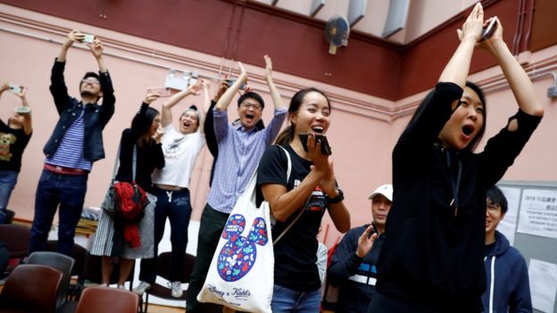 BBC | 香港区议会选举：中国官媒不提结果但狠批美国