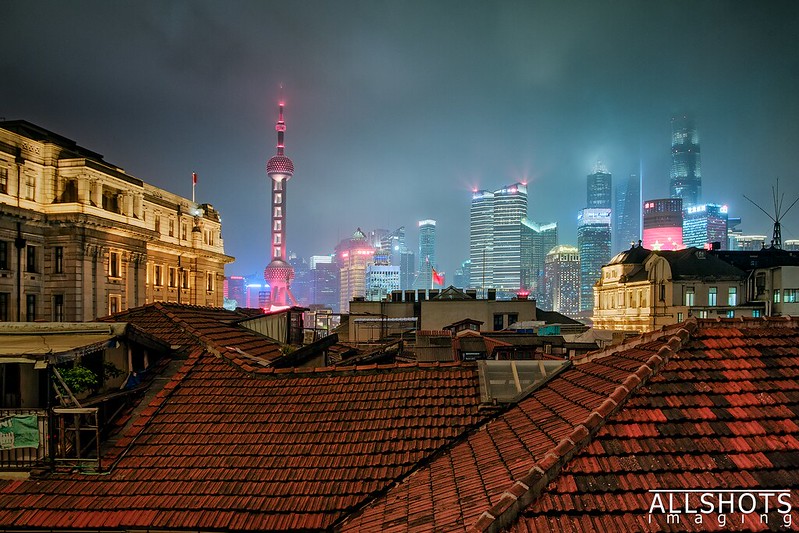 Photo: Shanghai From a Window in the Hostel, by Marek
