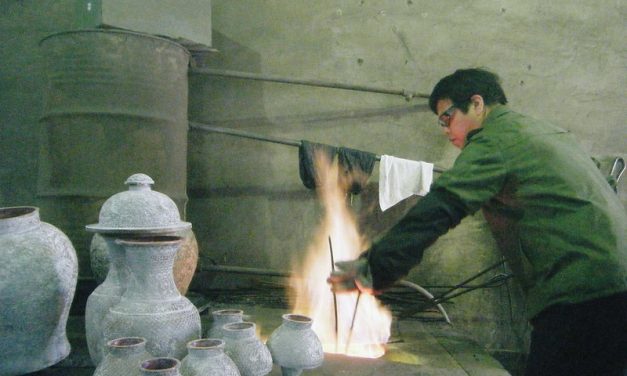 Photo: Cloisonniere Ware Workshop, by Hugh Llewelyn