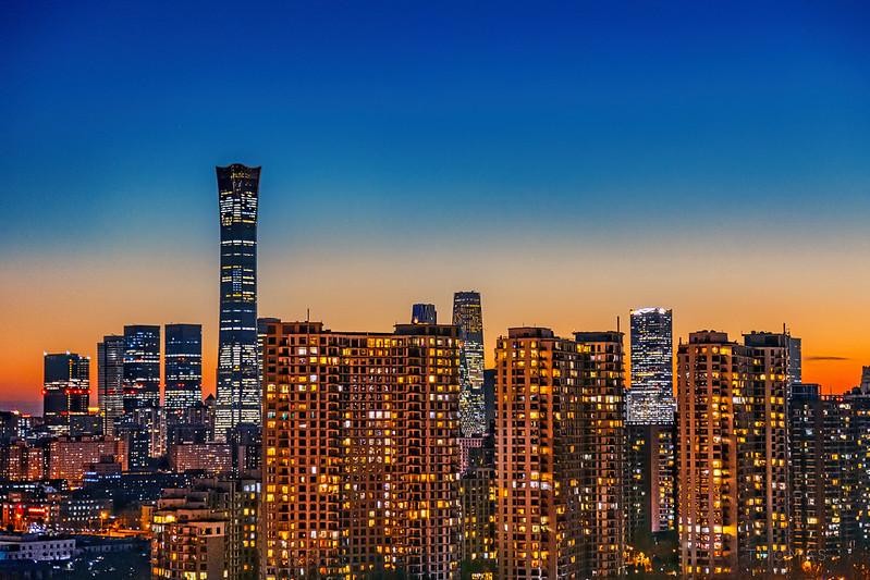 Photo: Deep blue hour of Beijing, by Thomas_Yung