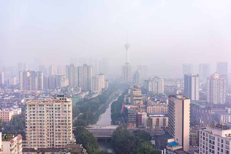 Photo: Fog in Chengdu 成都, by Kristoffer Trolle