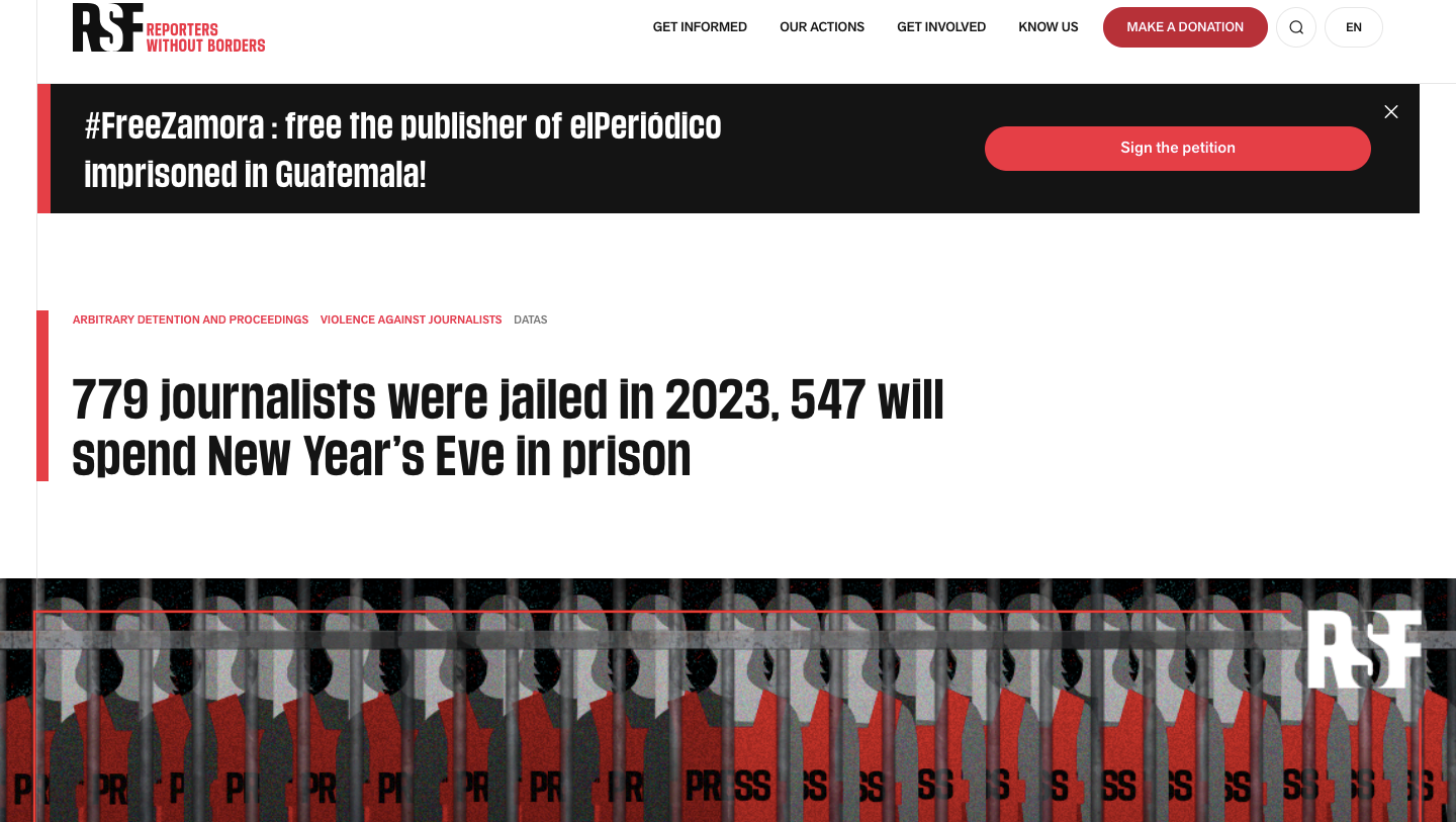 【CDT报告汇】中国在囚记者人数高达121人，连续5年成为世界最大记者监狱（外二篇）