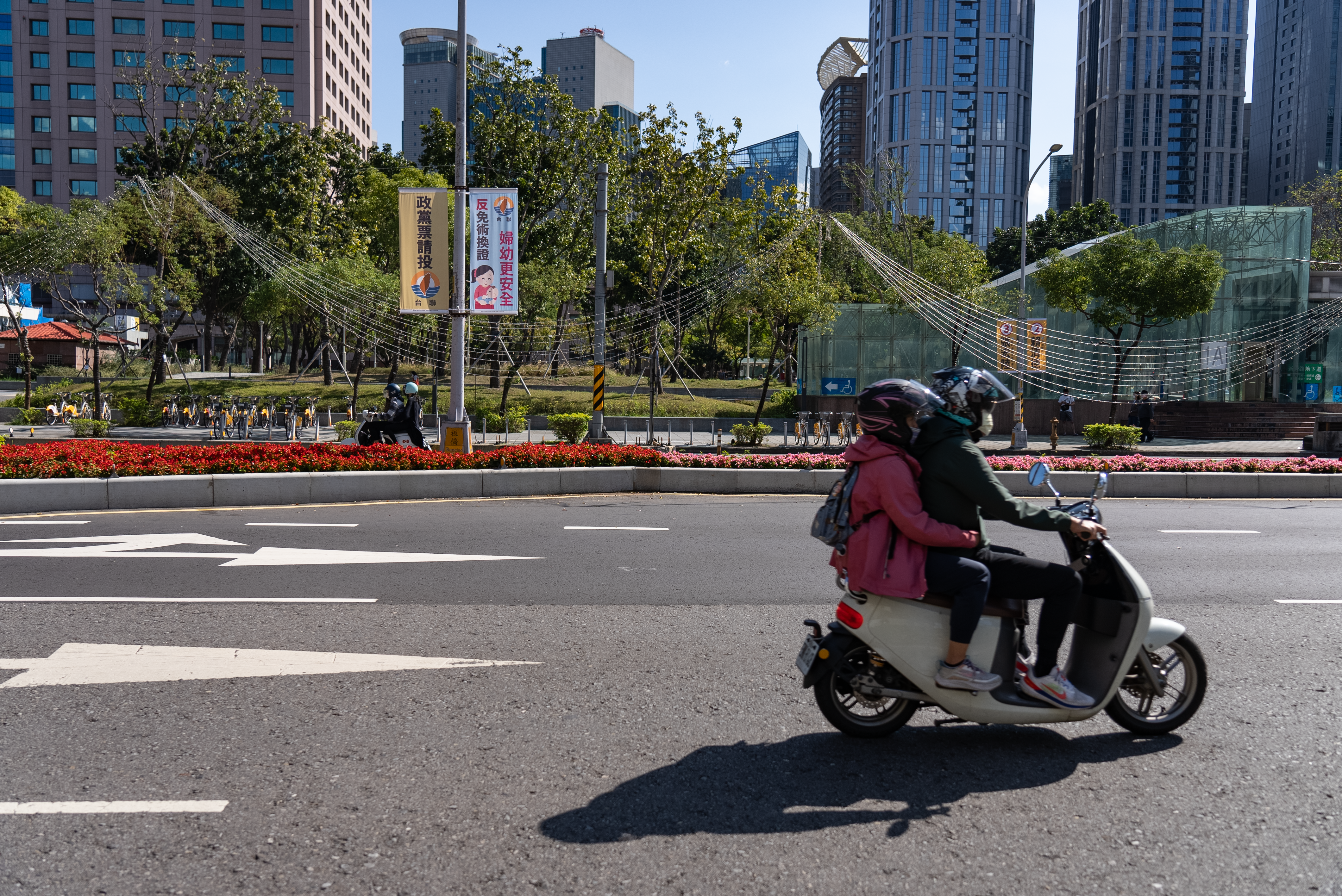 大选前夕的台湾街景
