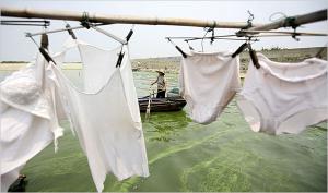 Laundry over Lake Tai
