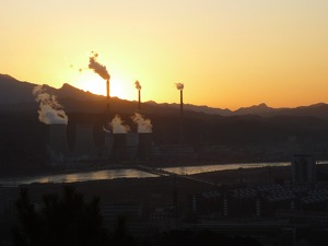 Coal plant landscape