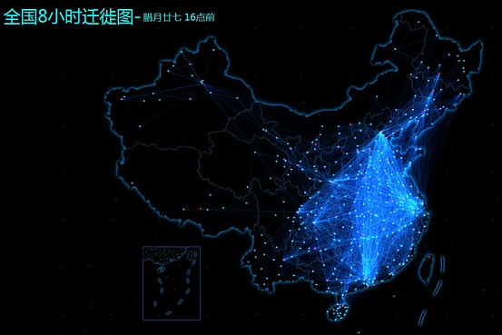 Map Visualizes Chinese New Year Migration