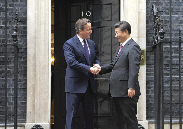 David Cameron welcomes The President of The People's Republic of China to Downing Street