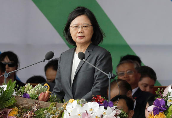 President Tsai Vows to Defend Taiwan’s Democracy