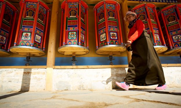 Photo: Labrang Tibetan Buddhist City (Gansu), by Bryon Lippincott