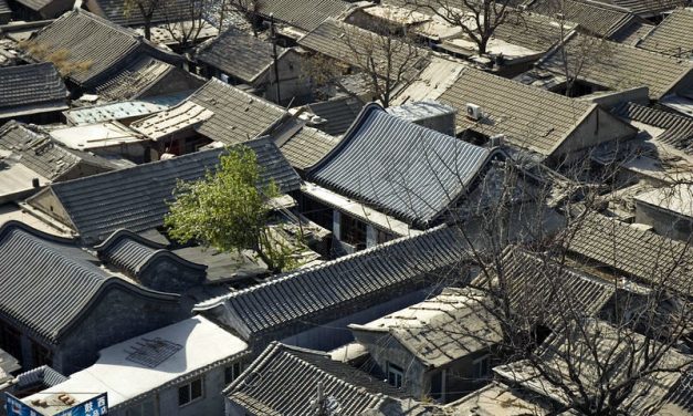 Photo: Hutongs from the Drum Tower, Beijing, by Larry Koester