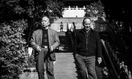 Photo: Two Elderly Men at Leifong Pagoda, by Dickson Phua
