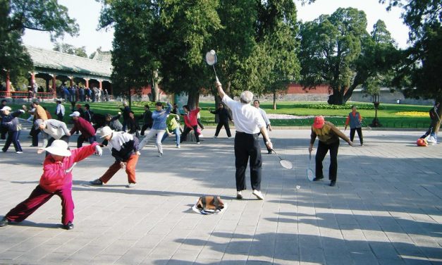 Photo: Tai Chi vs Badminton, by Hugh Llewelyn