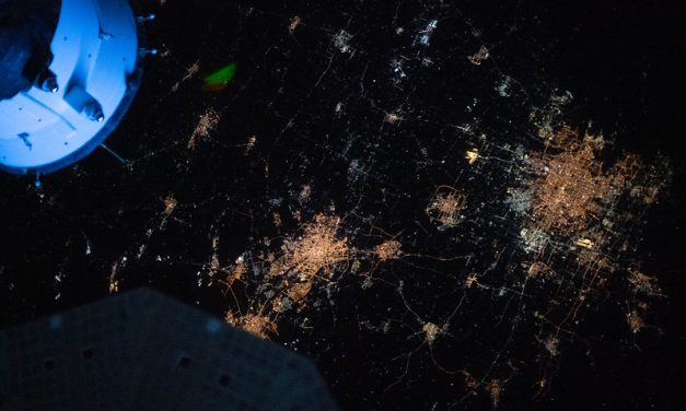 Photo: The night lights of Beijing and Tianjin in China, by NASA Johnson