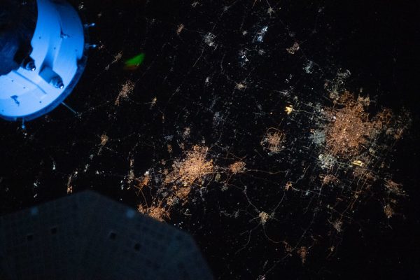 Photo: The night lights of Beijing and Tianjin in China, by NASA Johnson