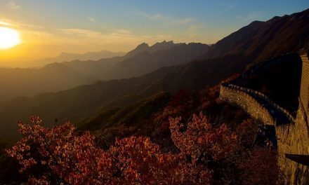 Photo: Photo [Sunset at the Great Wall], by Bruno Abreu