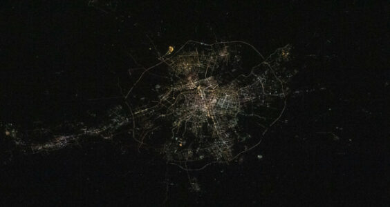 Photo: The city lights of Shenyang, China, by NASA Johnson