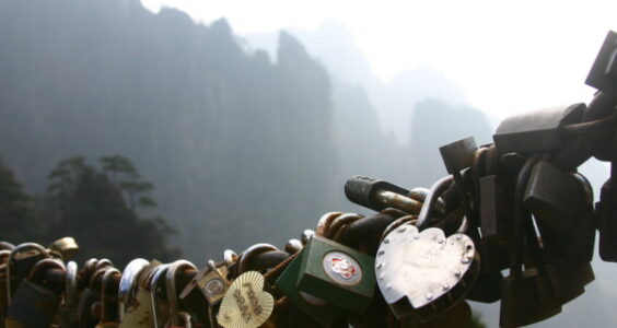 Photo: Love Locks, Huangshan, by Aaron May