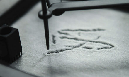 Photo: Sand Letter / Tian Li, Fu Zhiyong, SeeekLab, by Ars Electronica
