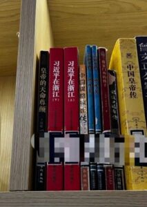 “Xi Jinping in Zhejiang” alongside “The Emperor’s Destiny and Dignity” and “Chronicle of Chinese Emperors”