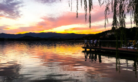 Photo: Bei Hai park sunset, Beijing, China, by cattan2011