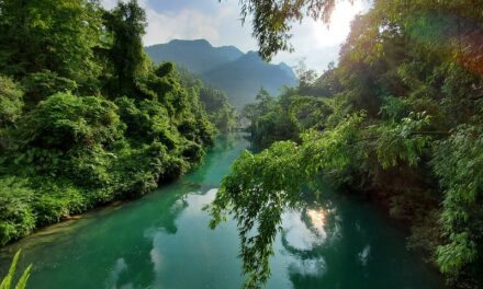 Photo: Seven Arcs Bridge at Xiaoqikong Scenic Area in Libo, by Alexander Lerch