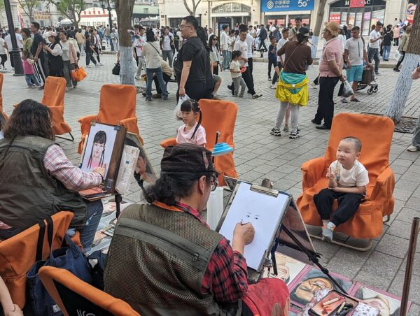 Photo: Harbin, Street Portrait Artists, by Jeremy Thompson